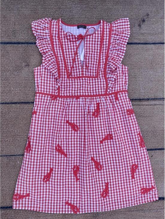 Vineyard Vines Dresses & Skirts - Vineyard Vines Ainsley Lobster coastal cottagecore checked ruffle dress small